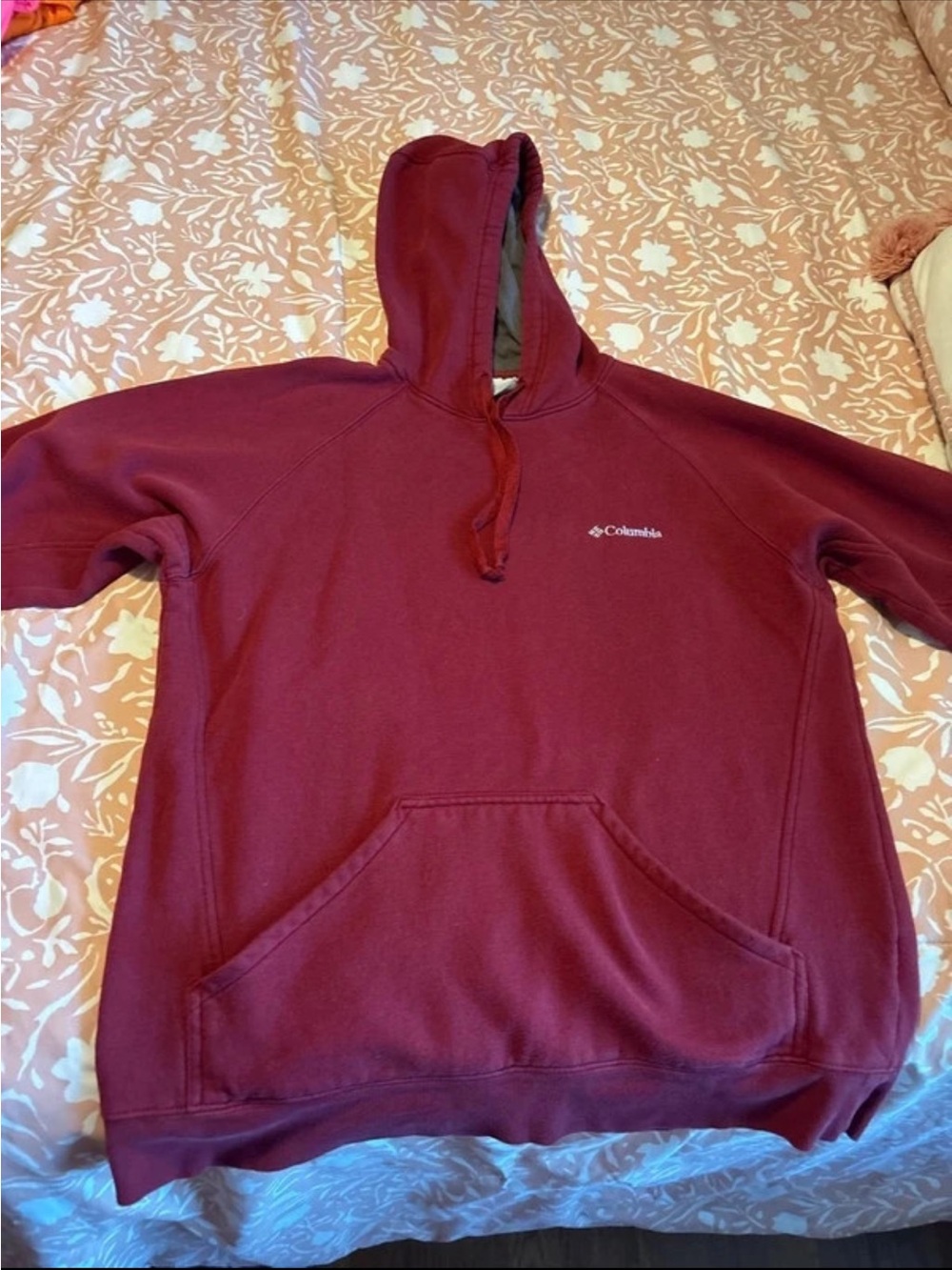 Columbia Men's Burgundy Pullover Hoodie